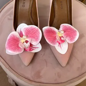 Flower Shoe Clips - Bohemia Hawaiian Orhidea Shoe Clips set of 2