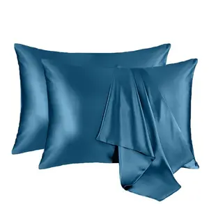 Silk Pillowcase for Hair and Skin,Mulberry Silk Pillow Cases Standard Size,Anti Acne,Cooling,Beauty Sleep,Both Sides Natural Silk Satin Pillow Covers with Hidden Zipper,Gifts for Women Men,White