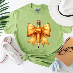 Bow Pencil DTF Transfer