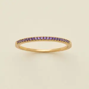 February Birthstone Stacking Ring