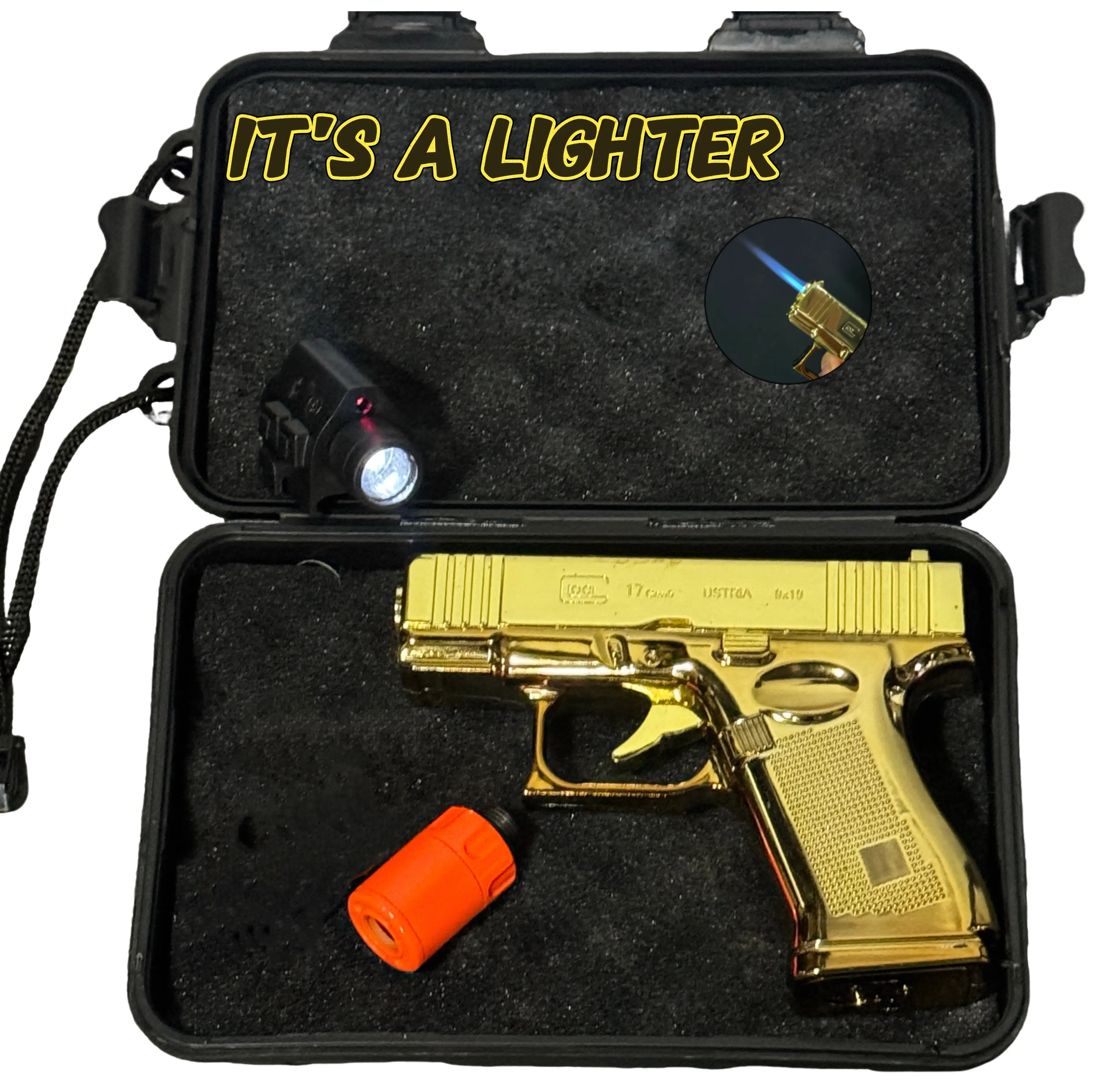 [Gas Not Included] Windproof Butane Lighter Refillable Torch Ligher For Cooking...