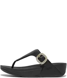 FitFlop Lulu Crystal Buckle Black