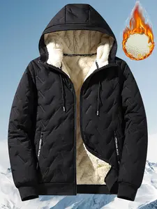 Men's Autumn & Winter Outdoor Sports Casual Ultrasonic Hooded Jacket - With Pockets, Zipper, Hooded Design, Available in Two Colors Suitable for Fitness, Cycling, Mountaineering, Skiing - Winter Men's Jacket - Christmas - New Christmas Product