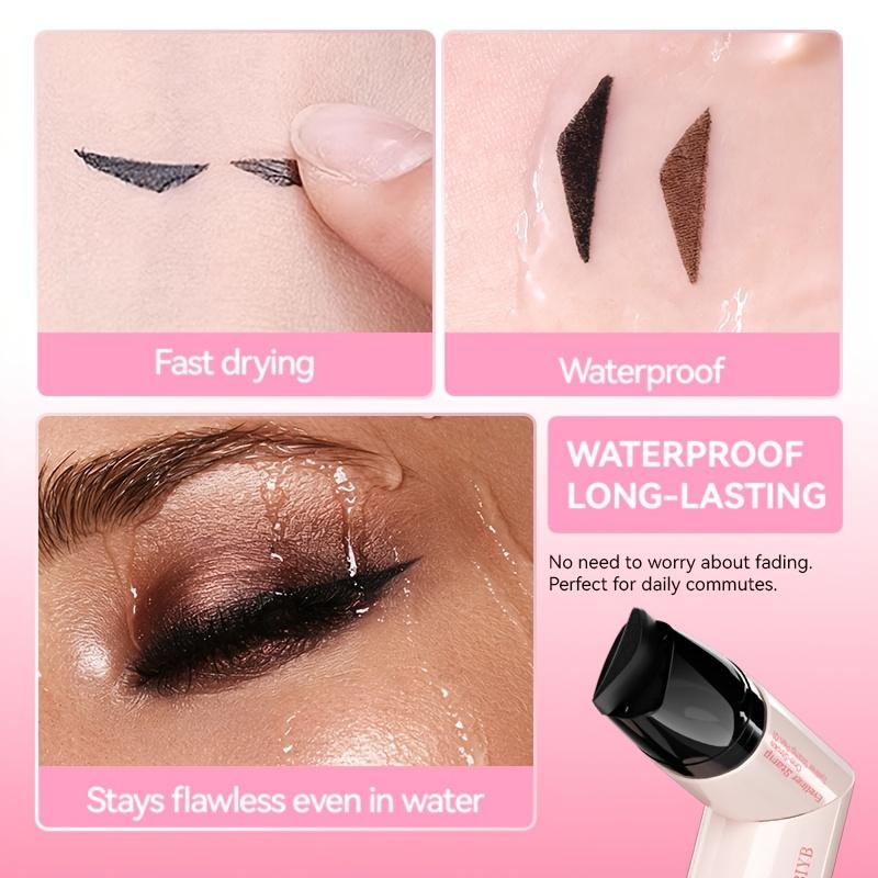 Rotating Eyeliner Stamp Pen,All-Day Makeup Wear - Women's cosmetics, Makeup tools,Dual-Head Design with Wing Stamp, Quick-Dry, Long-Lasting, Smudge-Proof for Easy Cat Eye, Sharp Winged Lines,TikTokShopBlackFriday, Christmas gifts.sharp cat eye look