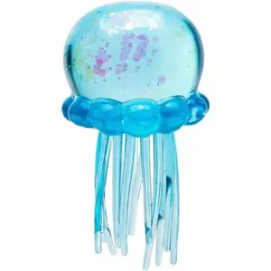 Jellyfish Design Squeeze Stress Ball,Fidget Stress BallIce Ice Squeeze Cube-Drop Malt Sugar Balls Slow Rise Relaxing Sensory For Anxiety Stress, Jellyfish Needoh(Blue)