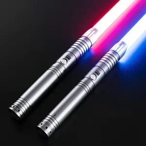 Smooth Swing Lightsaber with Laser Motion Control RGB Base Infinite Color Change 3000mAh Battery Cosplay Sword for Kids TikTok Glow Toy Luke Skywalker Multifunction