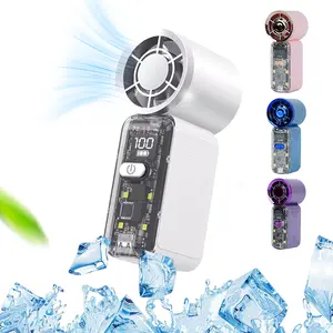【FireSale&FreeShip】Mini handheld turbofan for fast cooling-2026 Popular Portable Handheld Turbo Fan, 5 Gear Wind,Up to 6 Working Hours, 3 IN 1 Hand Fan Rechargeable with Air Turbo Tech Cooling Fan for Outdoor Activities, Travel, Working