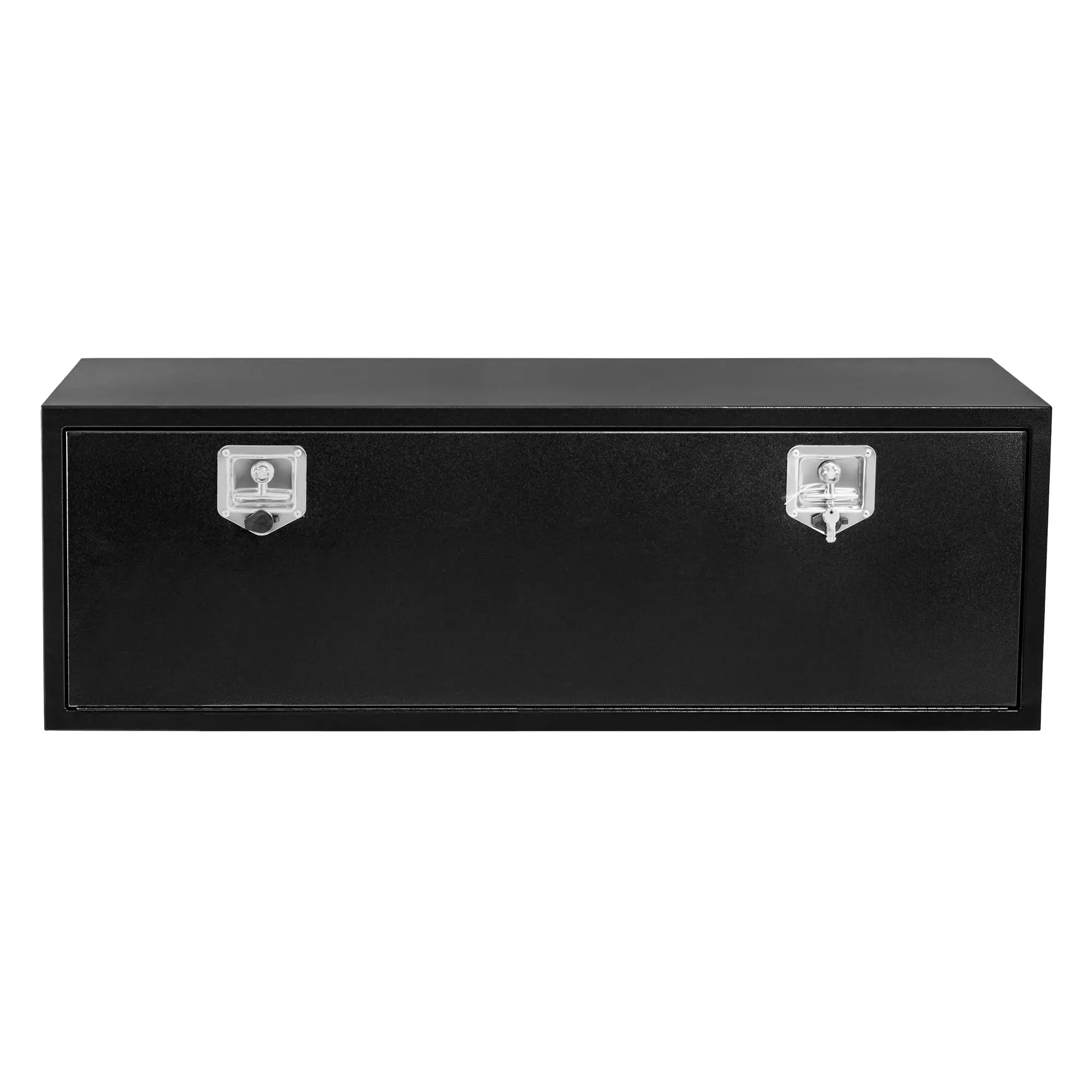 GARVEE 60'' Truck Tool Box Black Steel Storage Tool Box, 60"x 18"x 18", Tool Chest Organizer w/Lock and Keys For Pickup, Truck Bed, RV, Trailer