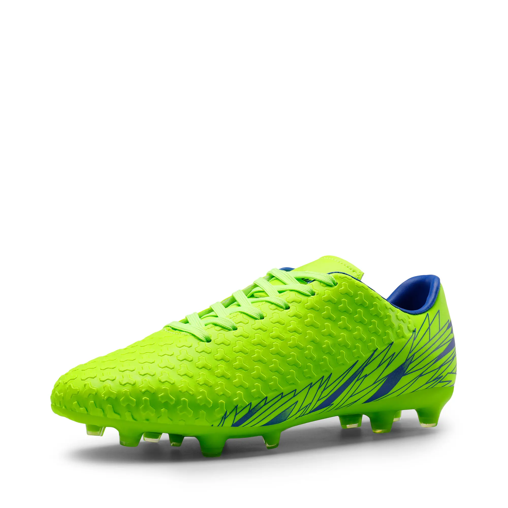 Dream Pairs Men's Firm Ground Football Cleats, Synthetic Leather Training Shoes with Fold-Over Tongue, Lightweight and Durable, Firm Ground Cleats