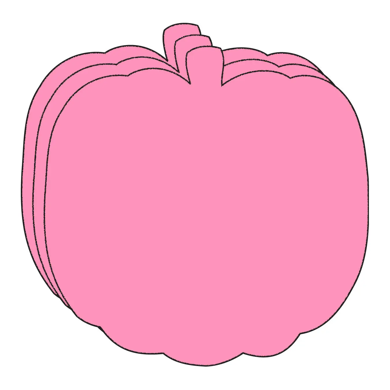 SHAPES ETC.  Large Single Color Creative Foam Cut-Outs - Pretty in Pink-O-Ween Pumpkin 15 Pink Pumpkins for Halloween Decorations Crafts