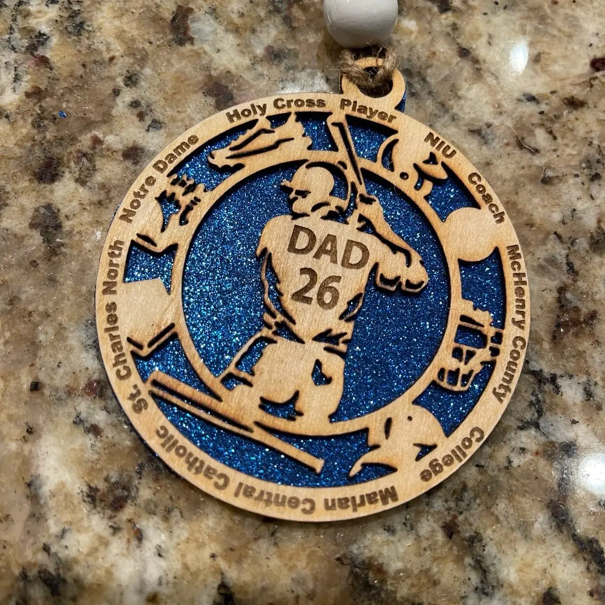 Custom Baseball Ornament - sports, memorial