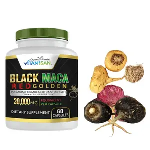Organic vitamins Black Maca Negra red gold Capsules Peruvian Antioxidant Booster