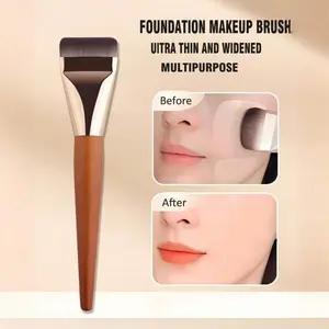 Ultra-Thin Flat Head Mask Brush, Foundation Brush, Multifunctional Face Makeup Tool, Ideal for Beginner Makeup Artists, Easy and Confident Application