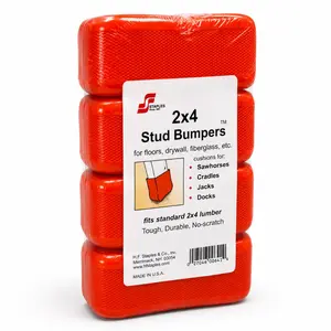 2x4 Wood/Lumber Stud Bumpers – Surface Protection Pads (4-Pack)