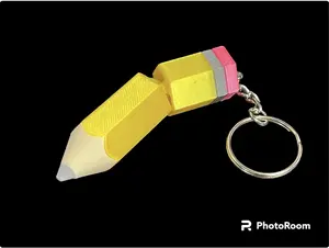 Flexi Pencil Keychain - 3d Printed - Teacher Gift