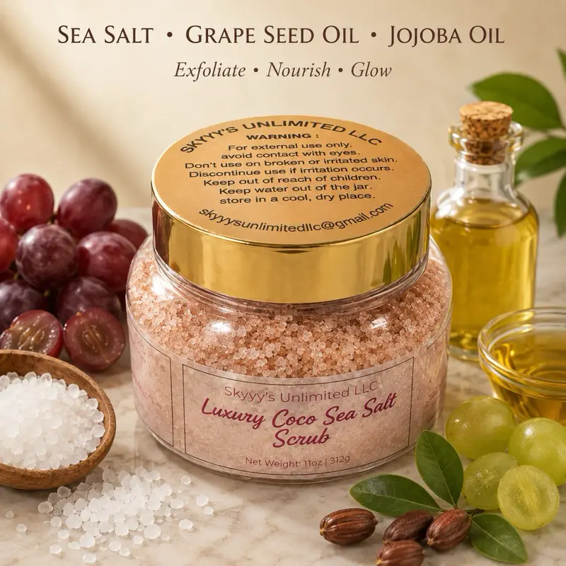 Luxury coco sea salt scrub