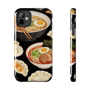 Ramen and Dumplings Phone Case | Asian Noodles Pattern Tough Case