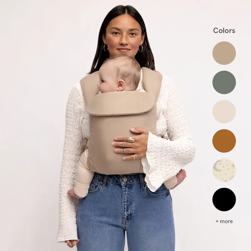 WildBird Aerial Buckle Carrier Soft Structured Baby Carrier for Infant to Toddlers Breathable Linen Lumbar Support Adjustable Fit Postpartum Friendly
