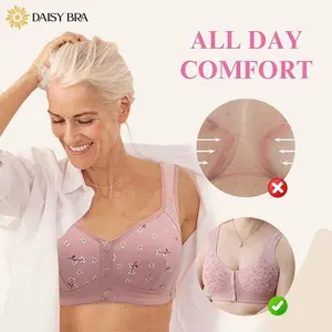 Daisy Bra - Comfortable & Convenient Front Button Bra Straps Traditional Womenswear Basic