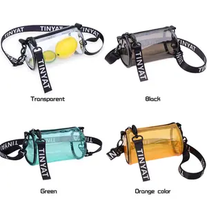 Clear Transparent Waist Pack Minimalist PVC Chest Bag Lightweight Slim Crossbody Bag for Women Summer Outdoor Festivals Party Concert Sports, Zipper Fanny Pack