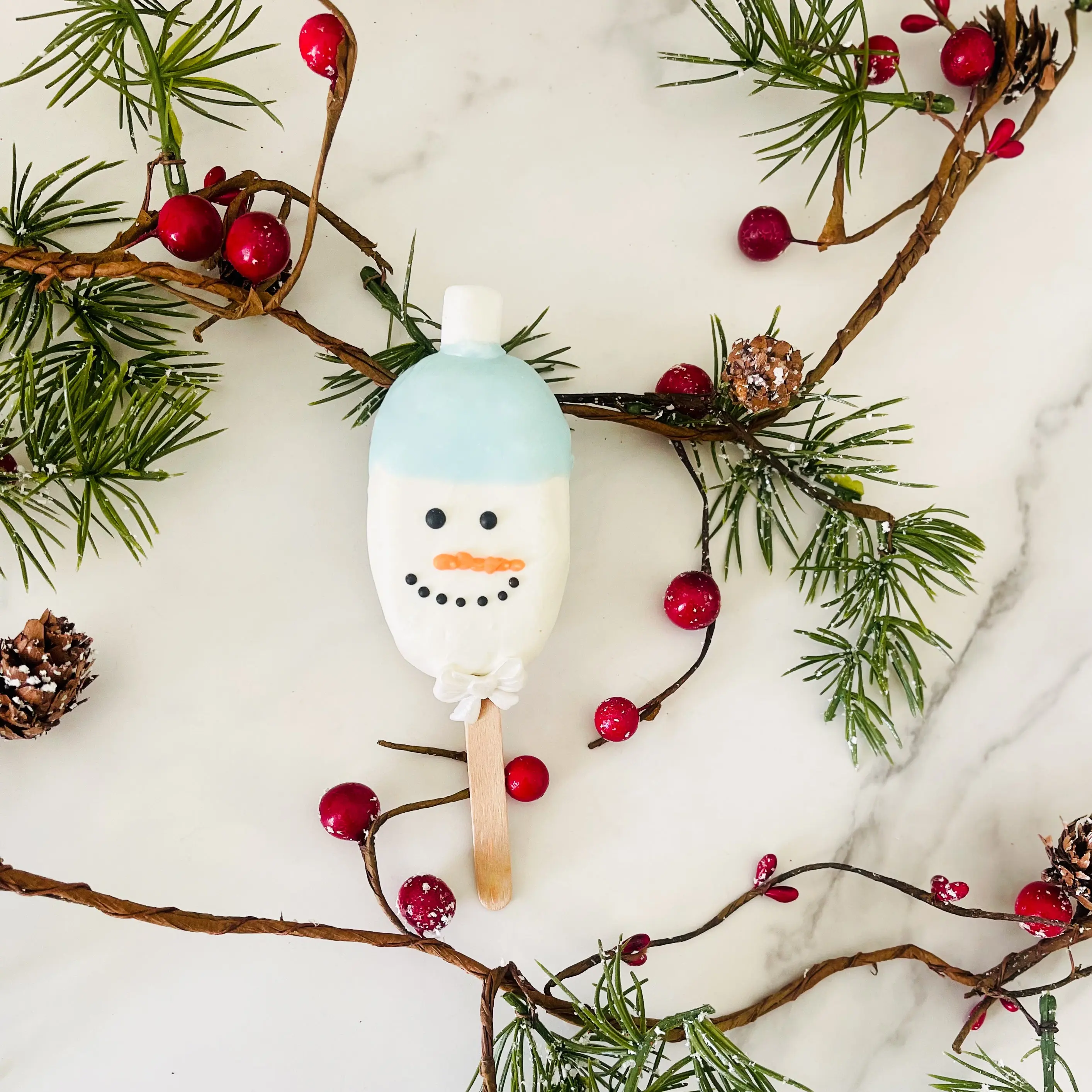 Snowman Cakesicles