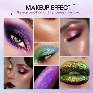 10 Pcs Liquid Glitter Eyeshadow Metallic Shimmer Glitter Eyeshadow Sweatproof Makeup Set,Glitter Pigmented Blending Powder For Woman,Long-lasting Liquid Glitter Shimmer Eyeshadow Highlighter,Halloween Christmas sparkle eyeshadow Cosmetic eyeliner set