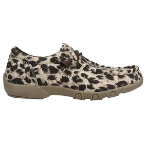 ROPER Womens Chillin Leopard Moc Toe Slip On Flats Casual - Beige