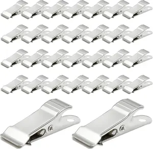 30 Pcs Metal Alligator Clips, 1.58 Inch x 0.5 Inch Metal Mini Clamps, Mini Spring Clamps for Wire, Photo, Curtain, Crafts