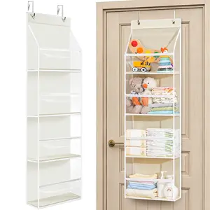 OKMARTS Over The Door Organizer Storage Hanging Organizer With 10 Large Pockets, Anti-Tilt Design, 50 Lb Capacity For Bedroom, Bathroom, Dormitory Storage, Essential For The Family Multilayer Container Hangable Hanger, Summervibes
