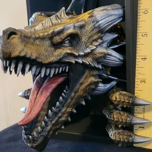 Craftykid3d Awakening Dragon Book Nook - fantasy  collectors