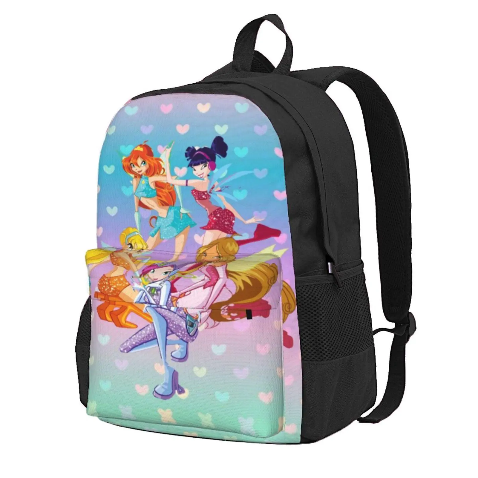 Winx club Kids School Backpack Winx Lightweight Bookbag Winx club dolls Ideal Back to School Gift with Breathable Back Support for Ages