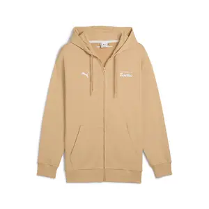 PUMA Mens Porsche Legacy Sweat Graphic Hoodies Athletic Outerwear Casual - Brown