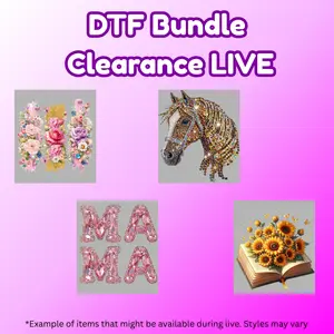 DTF Hotpeel Bundles (10 transfers) Varied Styles DTF Hotpeel Bundles (10 transfers) Varied Styles