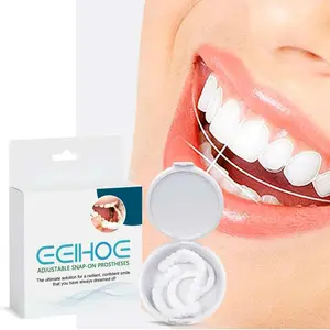Adjustable Snap On Perfect SmileDentalHygiene Upper Lower FakeTeeth Cover Veneers Dentures BracesProducts Mold Cleansing  Resin