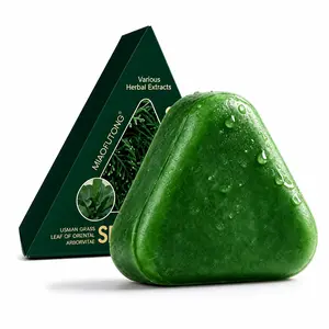 Usman Grass Oriental Arborvitae Leaf Shampoo Bar,Plant-Based Shampoo Bar ,Strengthens Roots, Reduces Hair Fall, for Thinning Hair, Anti-Hair Loss, Hair Growth, Oil Control, Dandruff Relief, Repair, Nourish