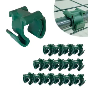 Plastic Greenhouse Shelf Clips for 0.63 inch Tube, Pack of 16