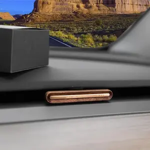 Fashion Automotive Car Fragrance Diffuser with Vent Clip For Tesla Model 3 X Y S, Aromatherapy Sticks Included, Wood Grain