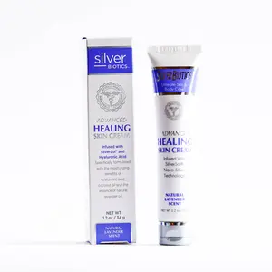 Silver Biotics Advanced Healing Skin Cream – Natural Lavender | 1.2 oz