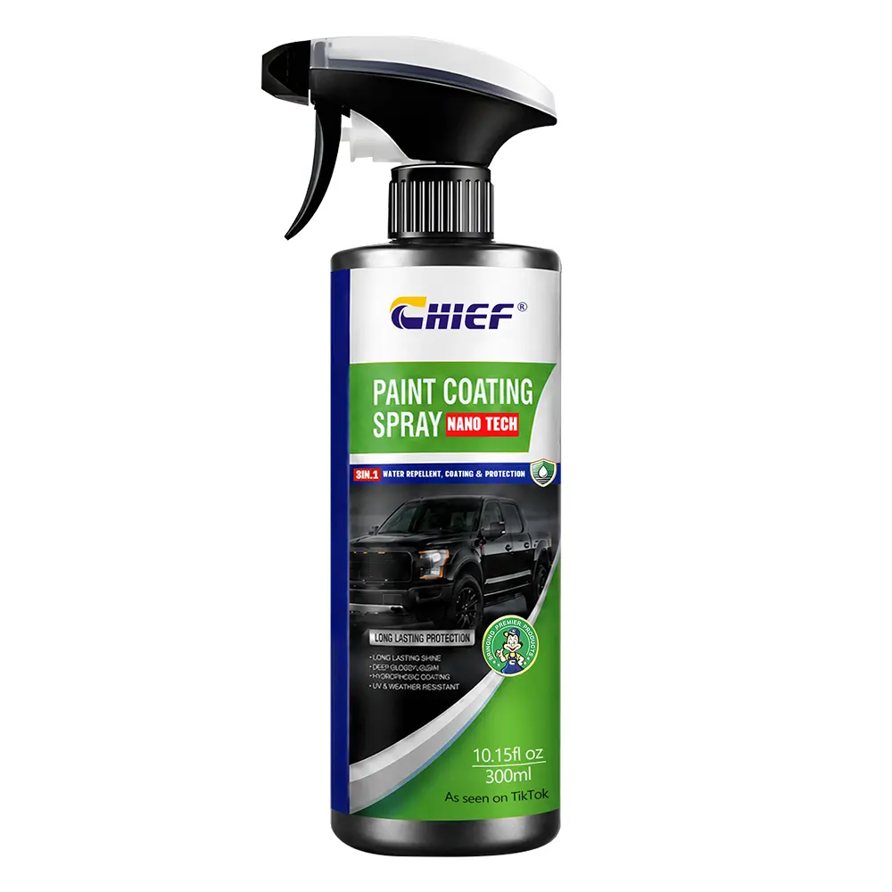 CHIEF 4-in-1 Liquid Paint Coating Spray - Multi-Protection Polish Agent ， UV Protection, Anti-Oxidation for Cars, Trucks，ceramic coating #cerakote #car accessories #car essentials #car tools #car decoration #car cleaning kit #car stuff #Car Maintenance