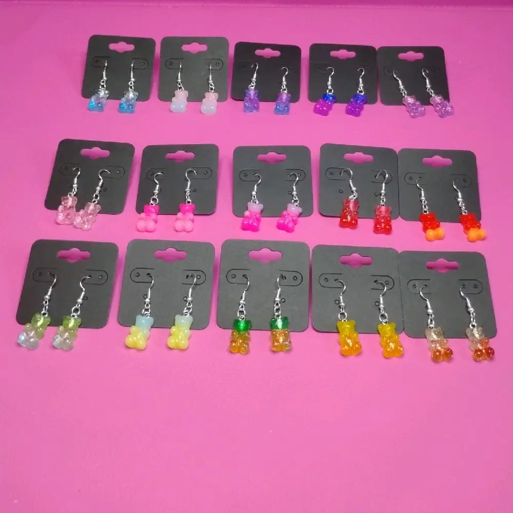 Rainbow Gummy Bear Earrings