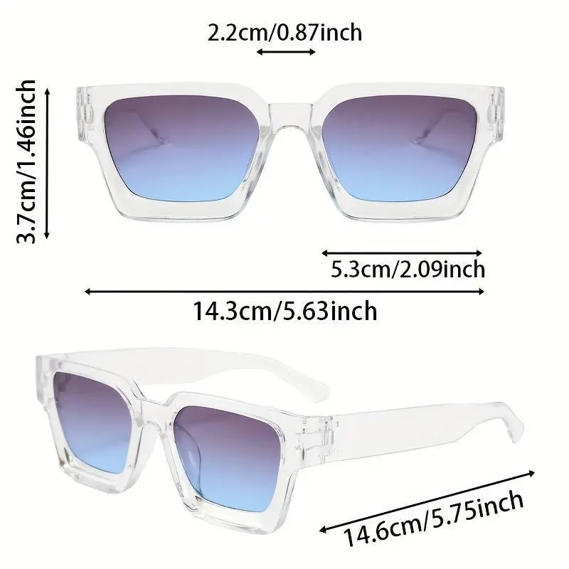 [Vintage Fashion Glasses] Lightweight Retro Men's Geometric Old-Fashioned Non-Prescription Glasses - 1pc Transparent Frames with Purple-Tinted Lenses | Ideal Gift for Family & Friends for Social Events, Retro Non-Prescription Glasses