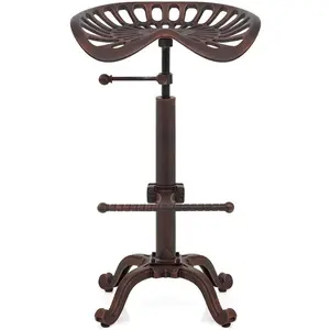 Industrial Bar Stools-Swivel Tractor Seat-Bar Height Adjustable 23-31inch-Kitchen  Dining Chair