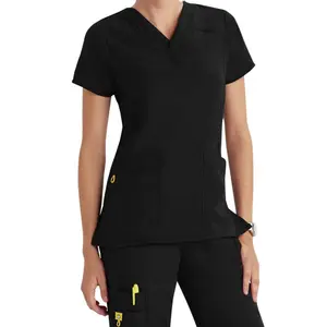WonderWink Four-Stretch Sporty V-Neck Scrub Top - Women's