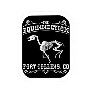 Vinyl Sticker: Horse Skeleton Logo