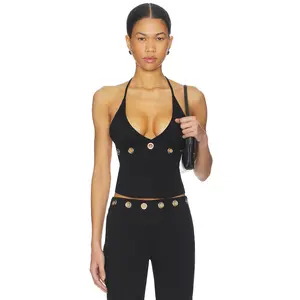 Tiger Mist Marren Top in Black