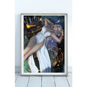 Ghostblade Fantasy Poster – Mysterious Character Wall Art for Room