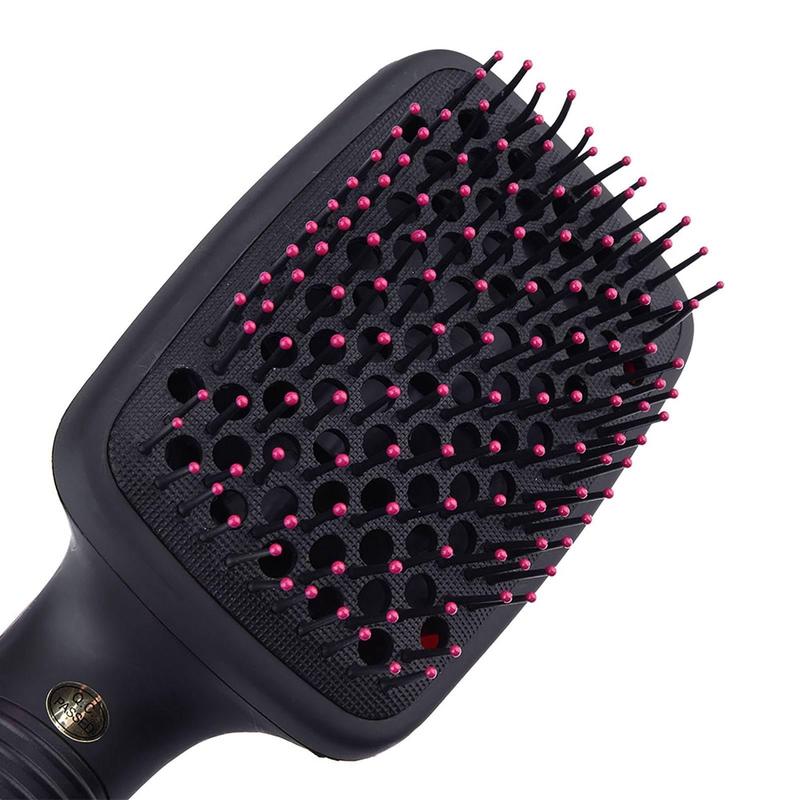 2 in 1 Hair Dryer Brush & Straightener Brush, Hair Dryer and Styler, Negative Ion Blow Dryer Brush, Hot Air Brush Detangles, Dries, Smooths, Reduce Frizz & Static