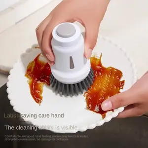 Practical Kitchen Liquid Dish Brush, Home Press-Type Pot Cleaner, Multi-Functional Non-Damaging Cleaning Tool, Creative Kitchen Lazy Person Sponge, Multiple Functions