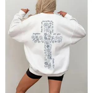 Ocean Inspired Beachy Christian Hoodie - Coconut Girl Style, Trendy Seashells Shirt, Gift For Catholic Bff