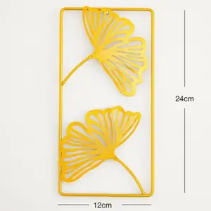Nordic - inspired light - luxury golden tortoise - leaf - pattern square wall hanging. Exquisite decor for living rooms, bedrooms, and studies, infusing elegance and charm.Statue ornaments